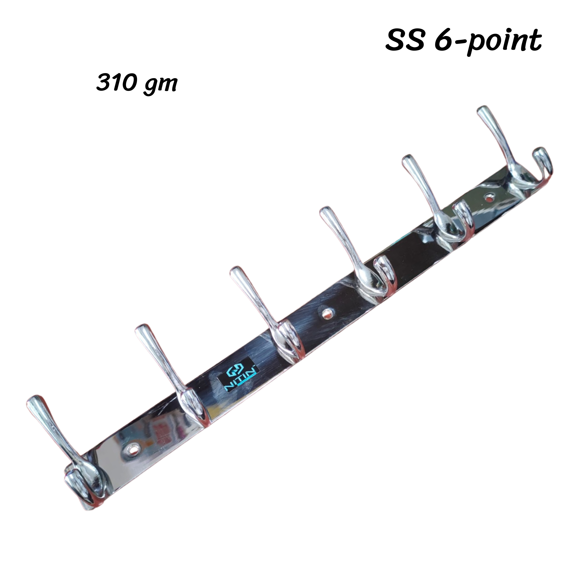 SS Dress Hook – 6 Point (Polished Finish) SH 1