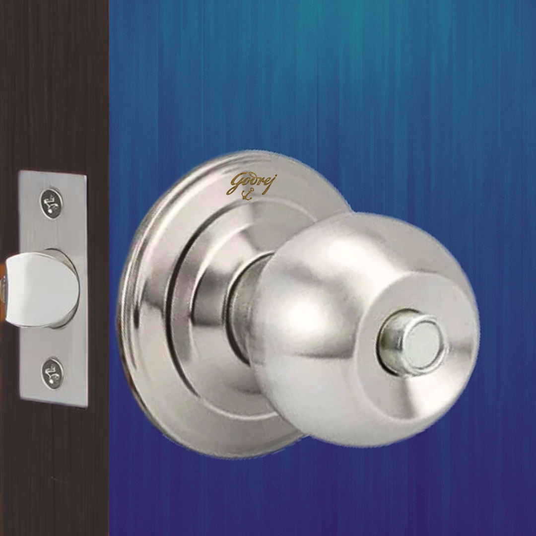 Godrej Cylinder Lock (Bathroom) SS Finish - AA 44